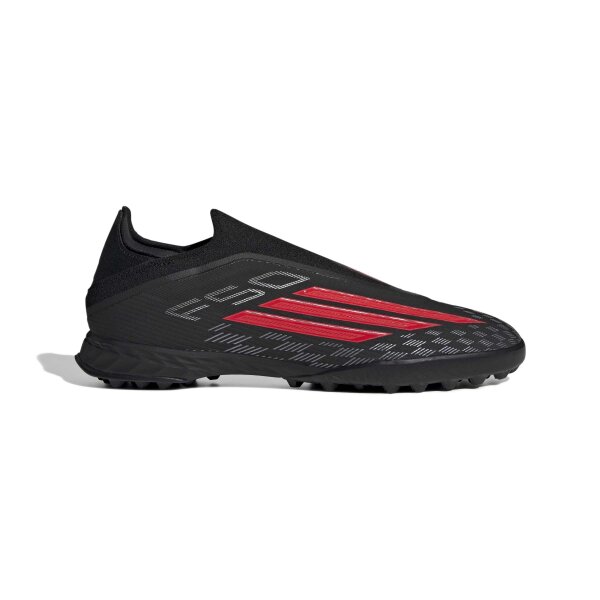 adidas F50 Pro Laceless Turf Fußballschuhe - core black/lucid red/core black