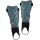 Erima X-Plate Duo Schienbeinschoner - grau/türkis
