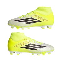 adidas F50 Club Mid Firm Ground/Multi Ground Kids Fußballschuhe Kinder - team solar yellow 2/core black/lucid red