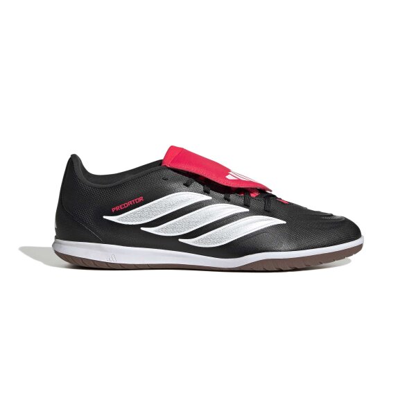 adidas Predator Club Sala Fold-Over Tongue Indoor Fußballschuhe - core black/white/lucid red