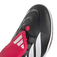 adidas Predator Club Sala Fold-Over Tongue Indoor Fußballschuhe - core black/white/lucid red