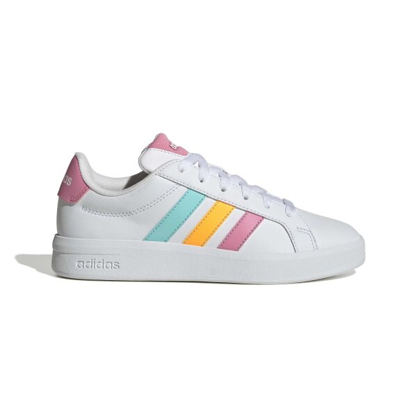 adidas Grand Court 3.0 Kinder Und Teens Schuhe Kinder - white/lucid tangerine/bliss pink