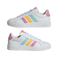 adidas Grand Court 3.0 Kinder Und Teens Schuhe Kinder - white/lucid tangerine/bliss pink