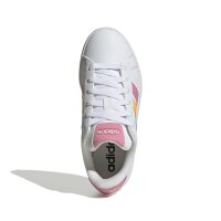 adidas Grand Court 3.0 Kinder Und Teens Schuhe Kinder - white/lucid tangerine/bliss pink
