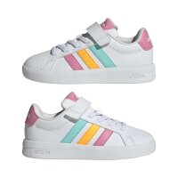 adidas Grand Court 3.0 Schuhe Kinder - white/bliss pink/lucid tangerine