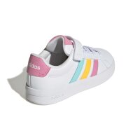 adidas Grand Court 3.0 Schuhe Kinder - white/bliss pink/lucid tangerine