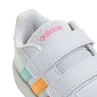 adidas Grand Court 3.0 Kids Schuhe Kinder - white/bliss pink/lucid tangerine