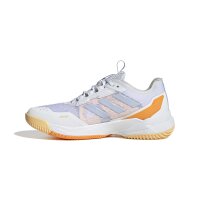 adidas Crazyflight 6 Hallenschuhe Damen - white/crystal sky/pure tangerine