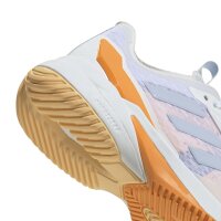adidas Crazyflight 6 Hallenschuhe Damen - white/crystal sky/pure tangerine