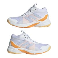 adidas Crazyflight 6 Mid Schuhe Für Hallensportarten Damen - white/crystal sky/pure tangerine