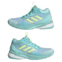 adidas Crazyflight 6 Mid Schuhe Für Hallensportarten Damen - flash aqua/hi-res yellow/white