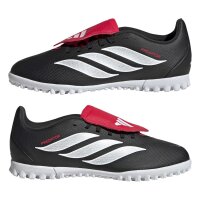 adidas Predator Club Fold-Over Tongue Turf Fußballschuhe Kinder - core black/white/lucid red
