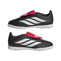adidas Predator Club Fold-Over Tongue Turf Kids Fußballschuhe Kinder - core black/white/lucid red