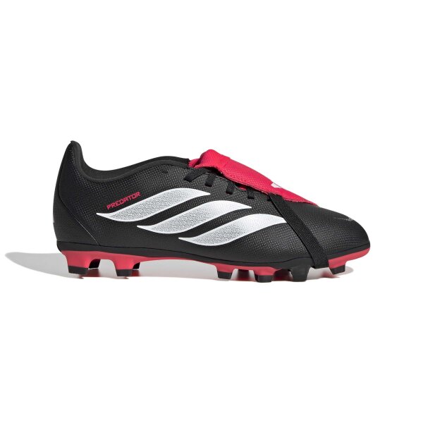 adidas Predator Club Fold-Over Tongue Firm Ground/Multi Ground Fußballschuhe Kids Kinder - core black/white/lucid red