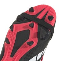 adidas Predator Club Fold-Over Tongue Firm Ground/Multi Ground Fußballschuhe Kids Kinder - core black/white/lucid red