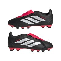 adidas Predator Club Fold-Over Tongue Firm Ground/Multi Ground Fußballschuhe Kids Kinder - core black/white/lucid red
