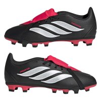 adidas Predator Club Fold-Over Tongue Firm Ground/Multi Ground Fußballschuhe Kinder - core black/white/lucid red