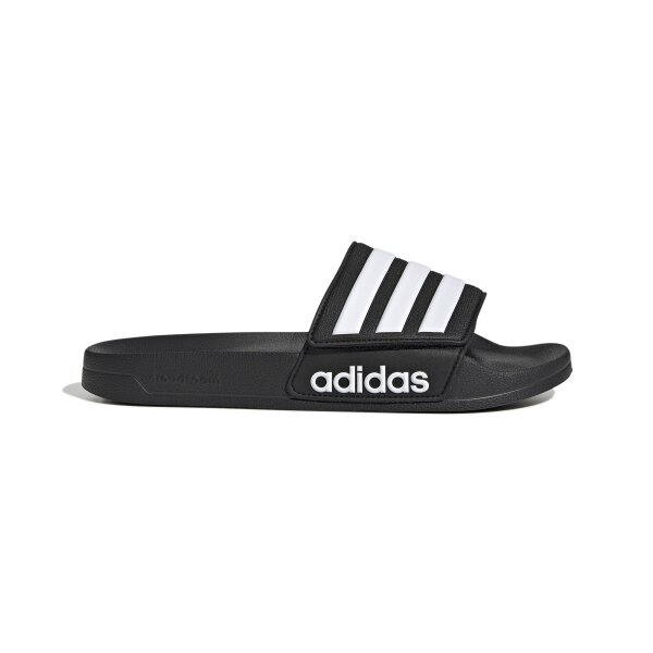 adidas Adilette Shower Velcro Badeschlappen - core black/white/core black