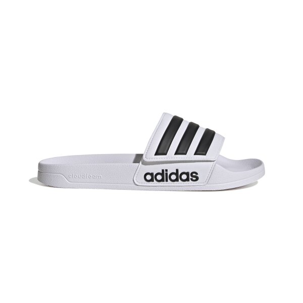 adidas Adilette Shower Velcro Badeschlappen - white/core black/white