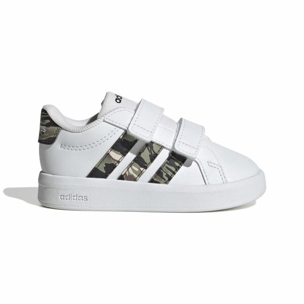 adidas Grand Court 3.0 Schuhe Für Babys Und Kleinkinder Kinder - white/tent green/core black