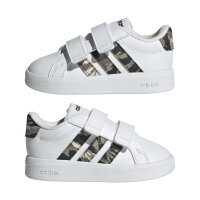 adidas Grand Court 3.0 Schuhe Für Babys Und Kleinkinder Kinder - white/tent green/core black