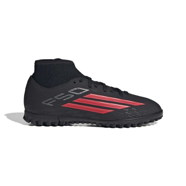 adidas F50 Club Mid Tf J Fußballschuhe Kinder - core black/lucid red/core black