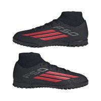 adidas F50 Club Mid Tf J Fußballschuhe Kinder - core black/lucid red/core black