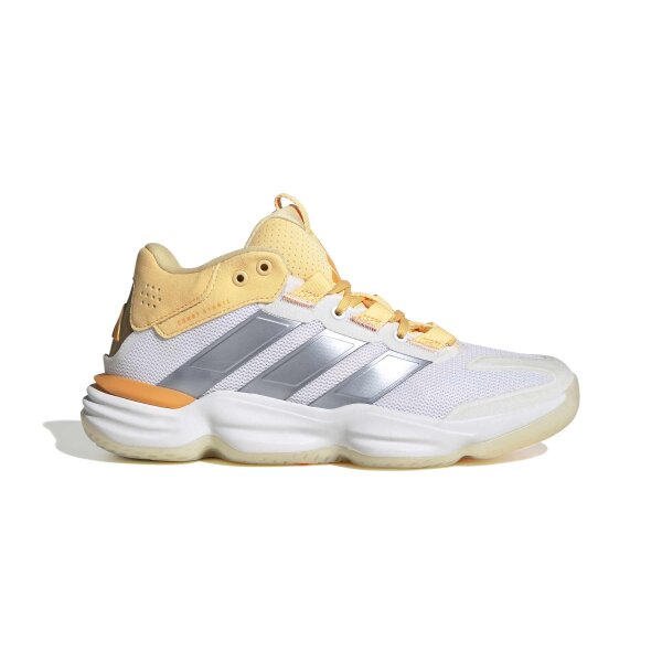 adidas Court Stabil Hallenschuhe Damen - white/crystal sky/ice tangerine