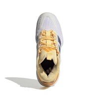 adidas Court Stabil Hallenschuhe Damen - white/crystal sky/ice tangerine