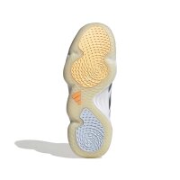 adidas Court Stabil Hallenschuhe Damen - white/crystal sky/ice tangerine