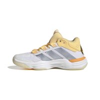 adidas Court Stabil Hallenschuhe Damen - white/crystal sky/ice tangerine