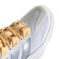 adidas Court Stabil Hallenschuhe Damen - white/crystal sky/ice tangerine