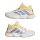 adidas Court Stabil Hallenschuhe Damen - white/crystal sky/ice tangerine