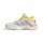 adidas Court Stabil Hallenschuhe Damen - white/crystal sky/ice tangerine