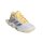 adidas Court Stabil Hallenschuhe Damen - white/crystal sky/ice tangerine