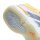 adidas Court Stabil Hallenschuhe Damen - white/crystal sky/ice tangerine