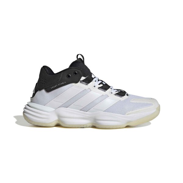 adidas Court Stabil Hallenschuhe Damen - white/white/core black