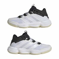 adidas Court Stabil Hallenschuhe Damen - white/white/core black