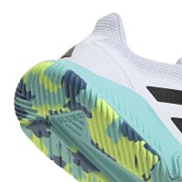 adidas Court Flight Schuhe Damen - white/core black/flash aqua