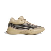 adidas Dame X Schuhe - warm sandstone/core black/lucid lemon