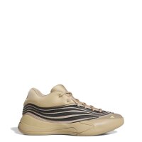 adidas Dame X Schuhe - warm sandstone/core black/lucid lemon