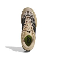 adidas Dame X Schuhe - warm sandstone/core black/lucid lemon