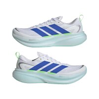 adidas Supernova Glide M Laufschuhe Herren - white/blue/lime burst