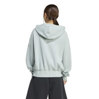 adidas Soft Lux Full-Zip Hoodie Damen - hellgrün