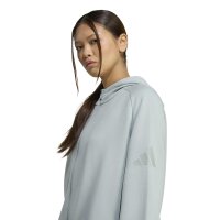 adidas Soft Lux Full-Zip Hoodie Damen - hellgrün