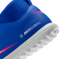 Nike Mercurial Superfly 10 Club TF Kinder Attack - blau/weiß/pink