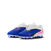 Nike Phantom 6 Low Club FG Kinder Attack - weiß/blau/pink