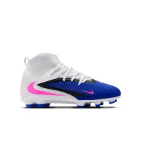 Nike Phantom 6 High Club FG Kinder Attack - weiß/blau/pink