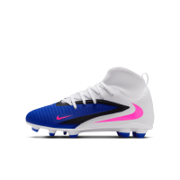 Nike Phantom 6 High Club FG Kinder Attack - weiß/blau/pink