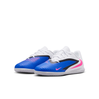Nike Phantom 6 Low Club IC Kinder Attack - weiß/blau/pink